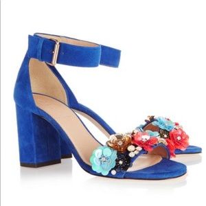 NWT J.Crew Collection embellished suede sandals